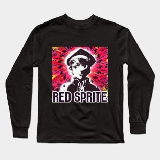 Shonen Flop Red Sprite Design Long Sleeve T-Shirt